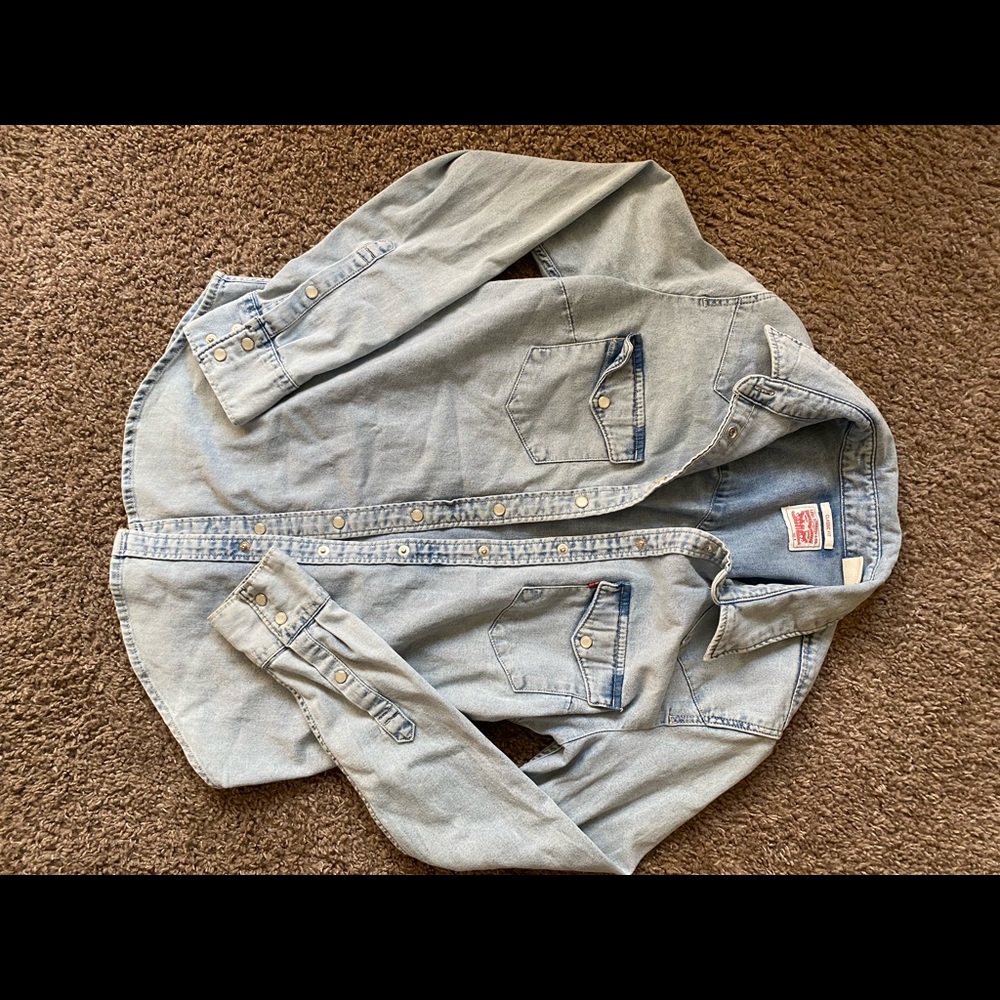 Denim flannel